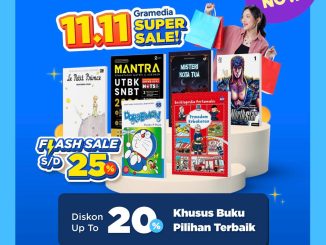 Promo Gramedia 11.11 Super Sale diskon hingga 25% berlaku 11–16 November 2025 di Marketplace Official Gramedia