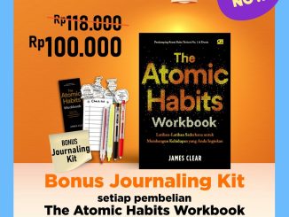 Promo The Atomic Habits Workbook Bonus Journaling Kit Rp100.000 di Gramedia online untuk membangun kebiasaan baik