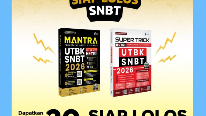 Promo Gramedia Siap Lolos SNBT diskon 20% hanya di Gramedia.com, tingkatkan percaya diri belajar SNBT