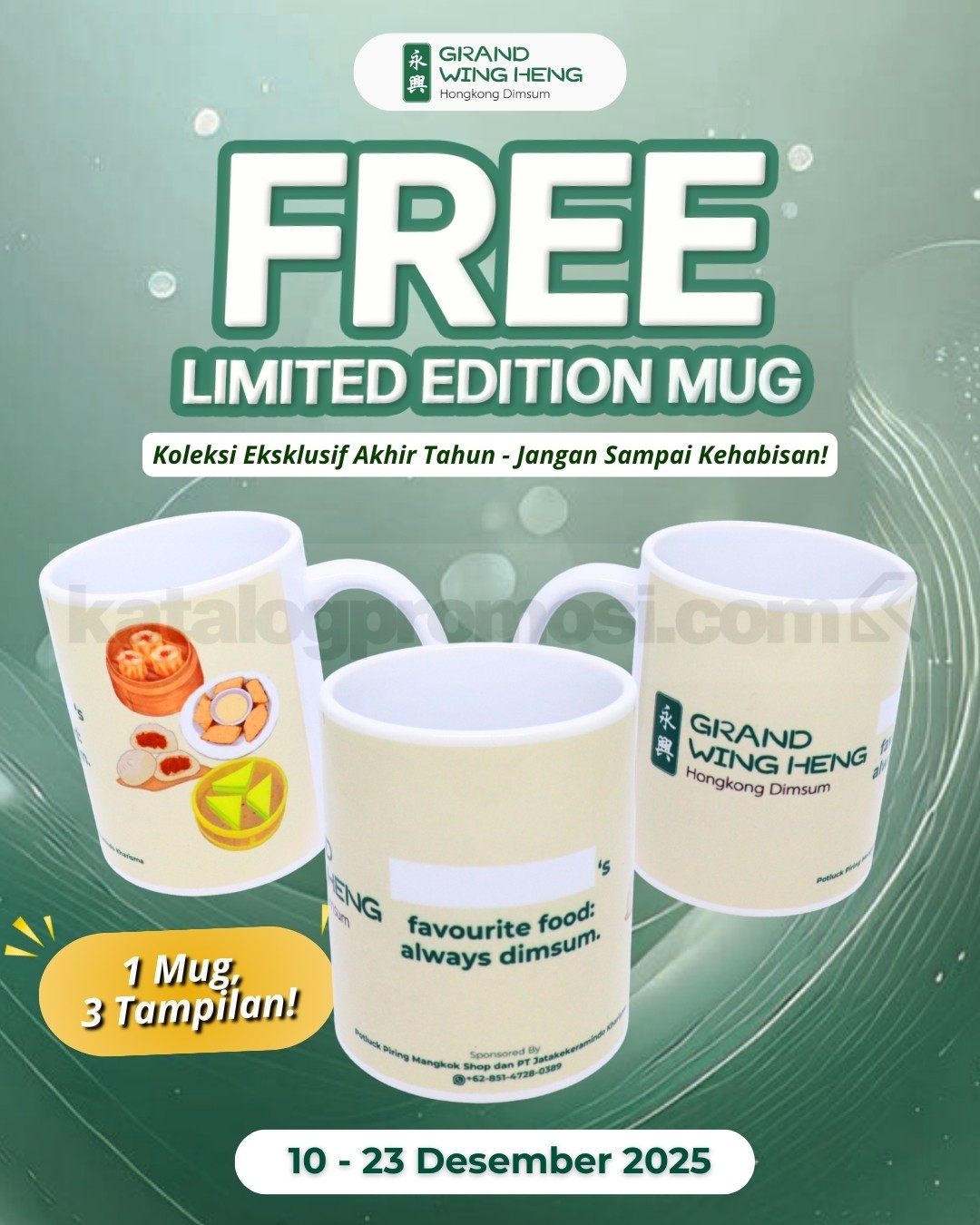 Promo Grand Wingheng Gratis Limited Edition Mug Promo Grand Wingheng Gratis Limited Edition Mug dengan transaksi minimal Rp. 350.000