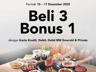 Promo Gyu-Kaku BNI Beli 3 Bonus 1 Buffet dengan pembayaran kartu BNI