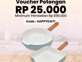 Promo Happycall Shopee Voucher Rp. 25.000 cookware estetik hemat belanja di Shopee