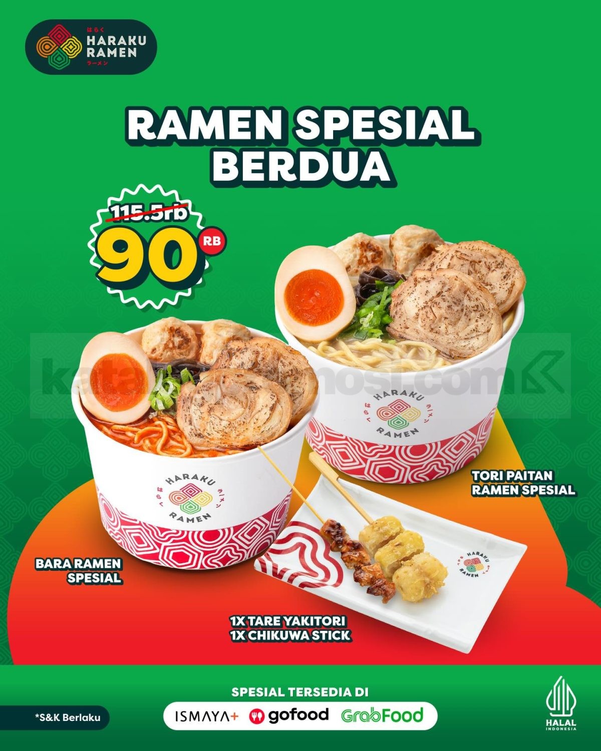 Promo HARAKU RAMEN Holiday Promo Diskon hingga 40% Promo HARAKU RAMEN Holiday Promo Diskon hingga 40% 6