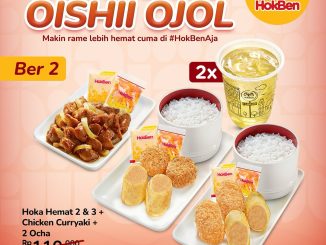 Promo HokBen Bundling Oishi Ojol mulai Rp. 38.574/orang hemat makan bareng teman & keluarga.