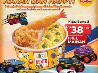 Promo HokBen Kidzu Bento 3 FREE Mainan Giant Go Wheel untuk menu anak favorit