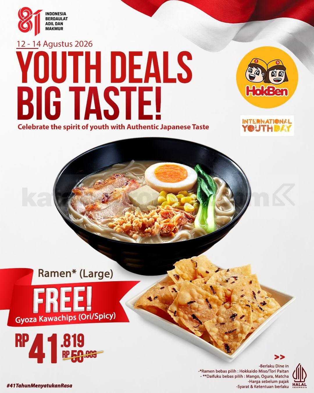 Promo HokBen Youth Deals Mulai Rp 40.910 Promo HokBen Youth Deals Mulai Rp 40.910 1