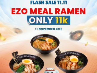 Promo Hokkaido-Ya Flash Sale 11.11 Ezo Meal Ramen add-on Rp. 11.000 di outlet Jakarta