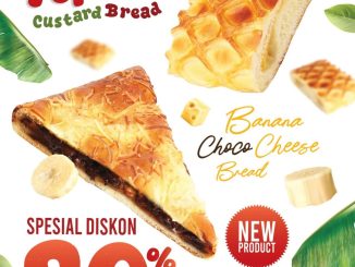 Promo Holland Bakery NEW! Apple Custard & Banana Choco Cheese Bread diskon 20% berlaku 20 Oktober–19 November 2025