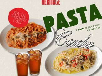 Promo Holycow Heritage Pasta Combo cuma Rp.160.000 weekdays 2 pasta + 2 iced tea