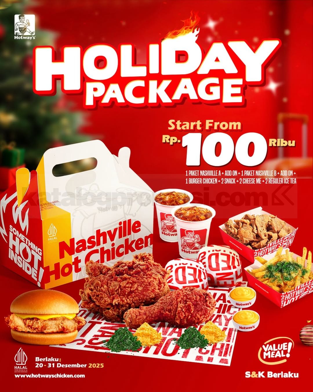 Promo Hotway's Chicken Holiday Package Menu Lengkap Rp. 100.000 Promo Hotway's Chicken Holiday Package menu lengkap Rp. 100.000 untuk liburan akhir tahun