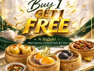 Promo Itasuki Resto Buy 1 Get 1 Free Dimsum berlaku hingga 14 Maret 2026