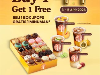 Promo JCO 4.4 Double Date beli 1 gratis 1 periode 3 sampai 5 April 2026 dengan pembayaran BRImo