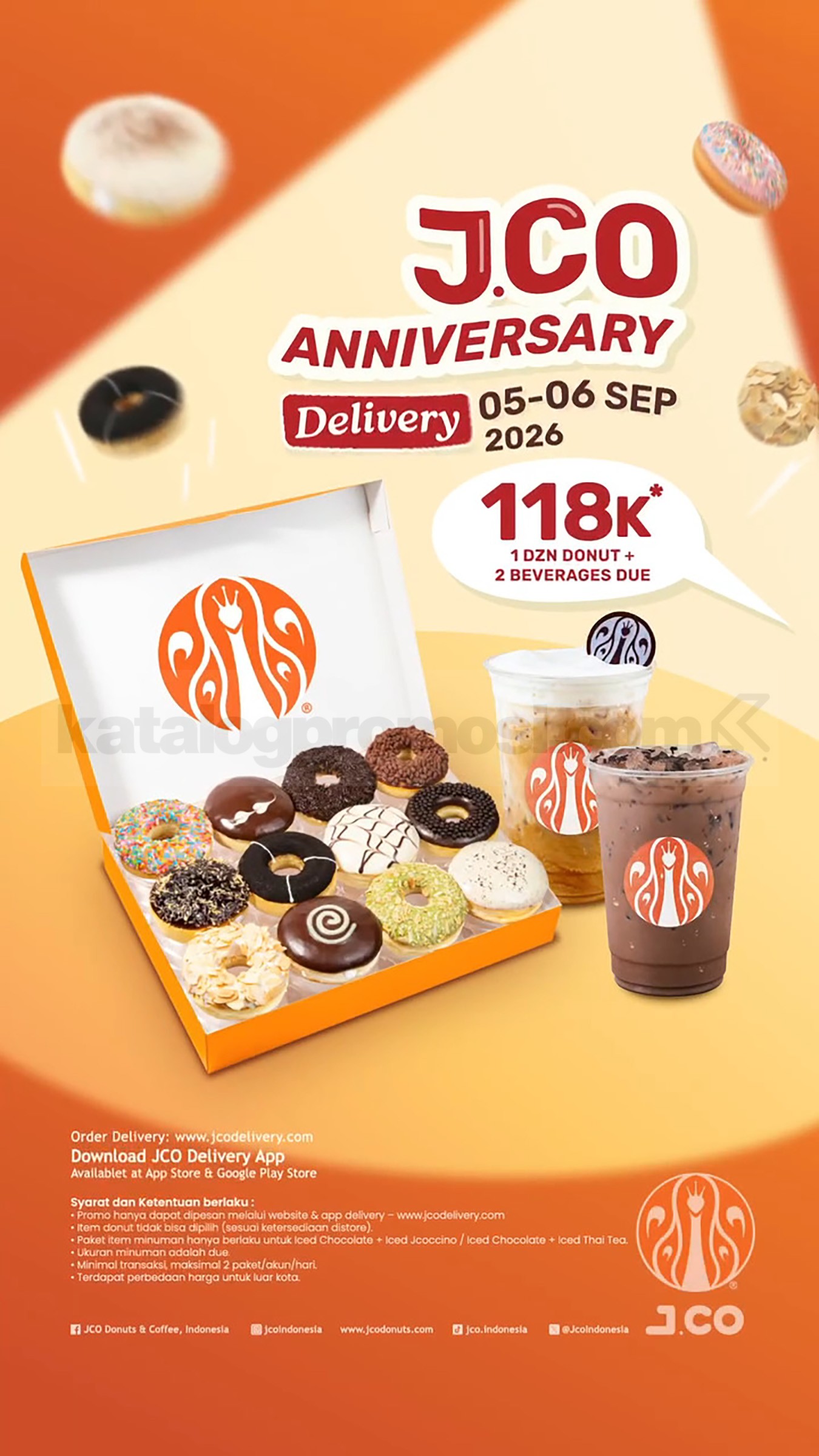 Promo JCO Anniversary Delivery 2 Lusin Donat Rp. 118.000 Promo JCO Anniversary Delivery 2 Lusin Donat Rp. 118.000 2