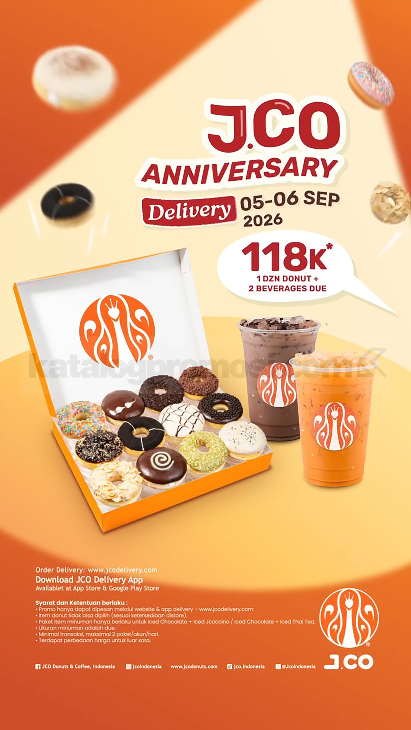 Promo JCO Anniversary Delivery 2 Lusin Donat Rp. 118.000 Promo JCO Anniversary Delivery 2 Lusin Donat Rp. 118.000 3