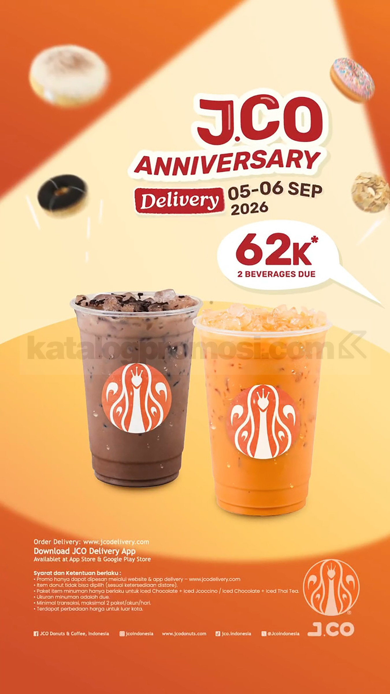 Promo JCO Anniversary Delivery 2 Lusin Donat Rp. 118.000 Promo JCO Anniversary Delivery 2 Lusin Donat Rp. 118.000 5