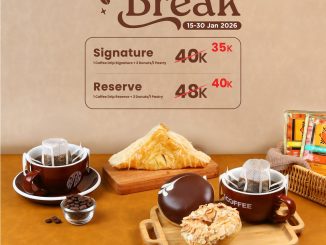 Promo JCO Coffee Break Signature & Reserve mulai Rp. 35.000 paket kopi drip dengan donut atau pastry