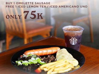 Promo JCO Perfect Pairings Buy 1 Get 1 Free Omelette Sausage dengan Iced Lemon Tea/Americano
