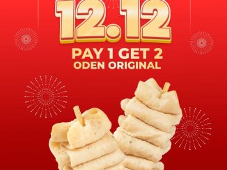 Promo K3MART Spesial 12.12 Pay 1 Get 2 Oden Original, Onigiri & K-Drink Rp. 12.000, berlaku 12 Desember 2025.