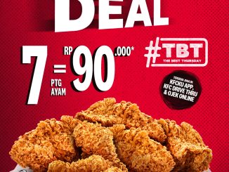 Promo KFC Crazy Deal 7 potong ayam Rp. 90.000 berlaku setiap Kamis di seluruh outlet