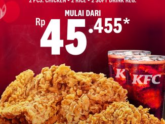 Promo KFC Monday Deal Paket Makan Berdua Rp. 45.455 hemat via KFCku App & Web