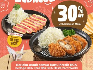 Promo Kimukatsu BCA Wednesdeal Diskon 30% Semua Menu berlaku setiap Rabu hingga 31 Desember 2025.