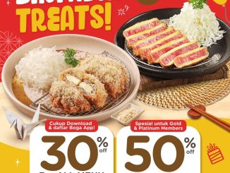 Promo Kimukatsu November Birthday Treats Diskon Hingga 50% berlaku 14 hari setelah ulang tahun untuk member Boga App.