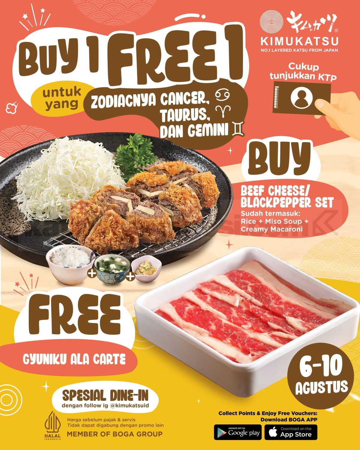 Promo Kimukatsu Spesial Zodiac Buy 1 Free 1 Promo Kimukatsu Spesial Zodiac Buy 1 Free 1 2