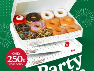 Promo Krispy Kreme Party Combo 3 Dozen Rp. 250.000, nikmati 36 doughnut mixed assorted