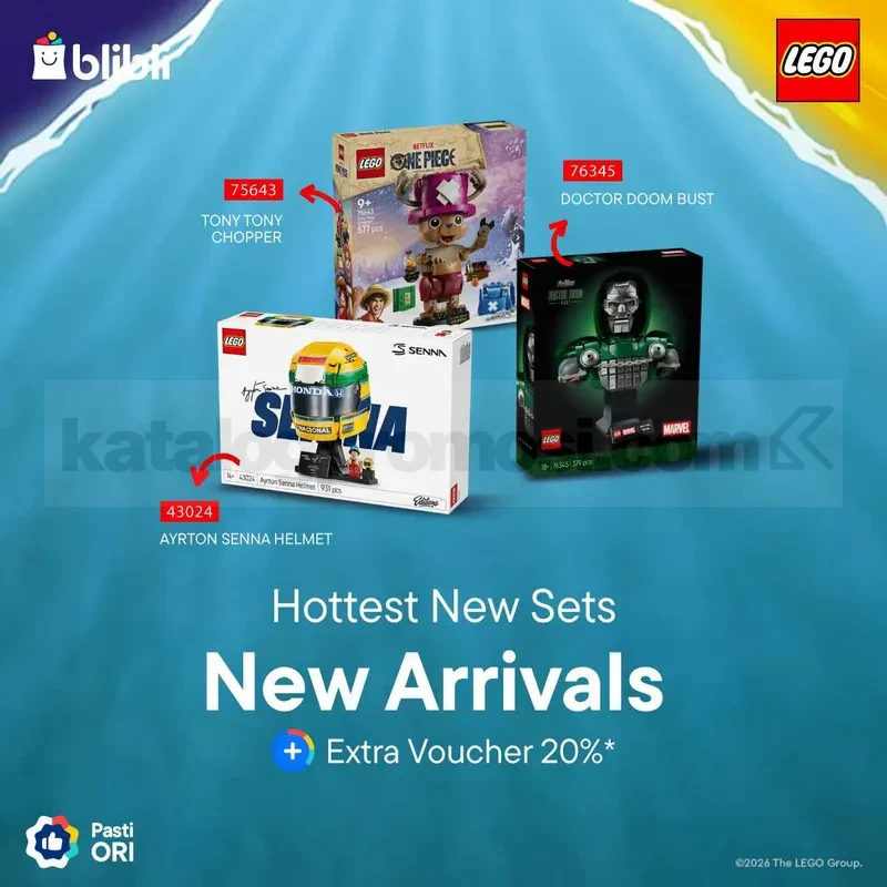 Promo Lego NEW! Set Terbaru Diskon hingga 20% Promo Lego NEW! set terbaru diskon hingga 20% di Blibli dengan voucher LEGO-SEP26