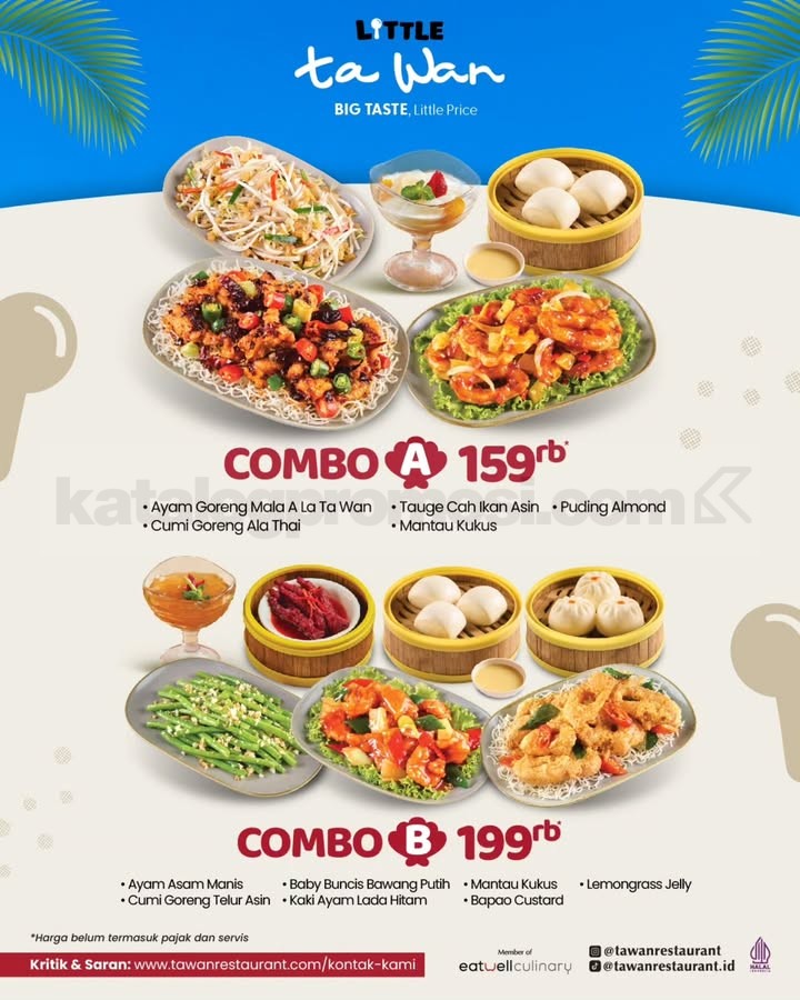 Promo Little Ta Wan Sharing Combo Mulai Rp. 159.000 Promo Little Ta Wan Sharing Combo Mulai Rp. 159.000 1