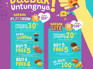 Promo Loaf Bun Daebak Untungnya di Boga App hemat hingga Rp 224.000 dengan potongan langsung dan bonus free coffee