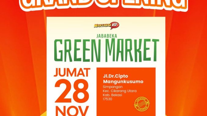 Promo Martabakku Grand Opening Jababeka diskon sampai 50 persen di Jababeka Green Market Bekasi