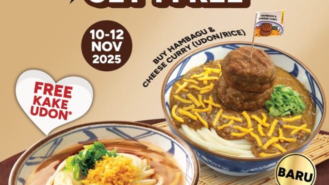promo Marugame Udon 11.11 beli 1 gratis 1 Kake Udon berlaku 10–12 November 2025