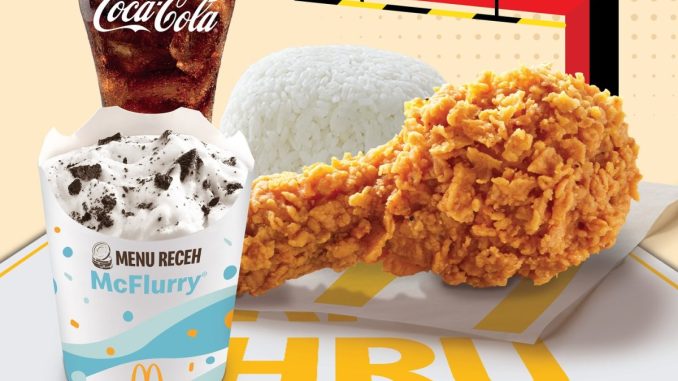 Promo McDonalds Drive Thru Paket Motoran Mekdi Rp.27.273 untuk pengguna motor dengan menu PaNas 1 + McFlurry feat. OREO