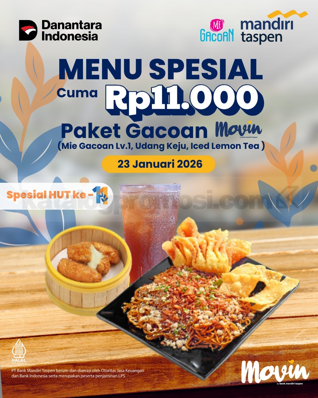 Promo Mie Gacoan HUT Mandiri Taspen cuma Rp. 11.000 Promo Mie Gacoan HUT Mandiri Taspen cuma Rp. 11.000 2