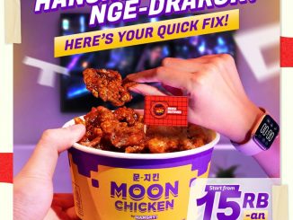 Promo Moon Chicken Korean Chicken Skin mulai Rp. 15.000 dengan tekstur renyah dan rasa gurih khas Korea