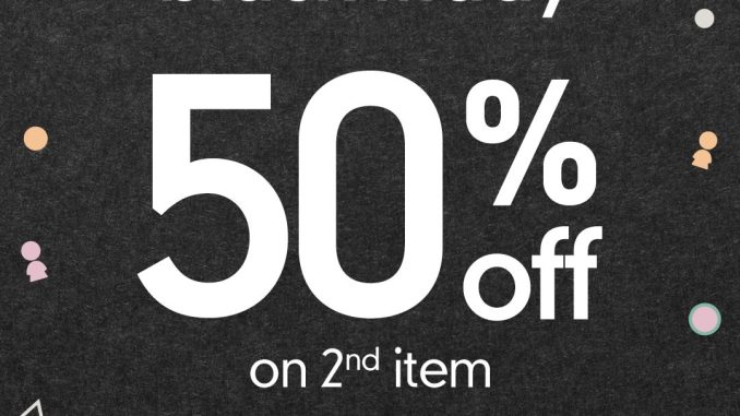 Promo Mothercare Black Friday 50% OFF item kedua 1