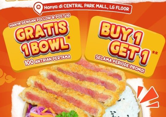 Promo Niu Bao Beef Katsu Set Buy 1 Get 1 Free Central Park Mall