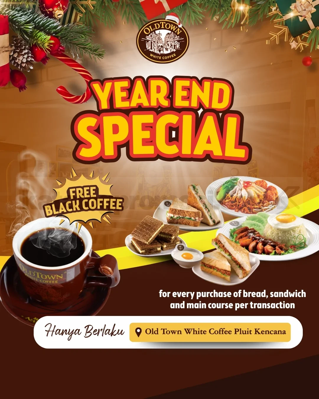 Promo Old Town White Coffee Year End Special FREE Black Coffee Promo Old Town White Coffee Year End Special FREE Black Coffee di Pluit Kencana