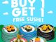 Promo Opening Sushikun Cimanggis Buy 1 Get 1 Free Sushi berlaku 14–16 November 2025 di Citimall Cimanggis Depok