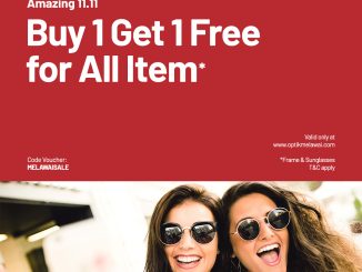 Promo Optik Melawai 11.11 Buy 1 Get 1 Free All Item frame & sunglasses online
