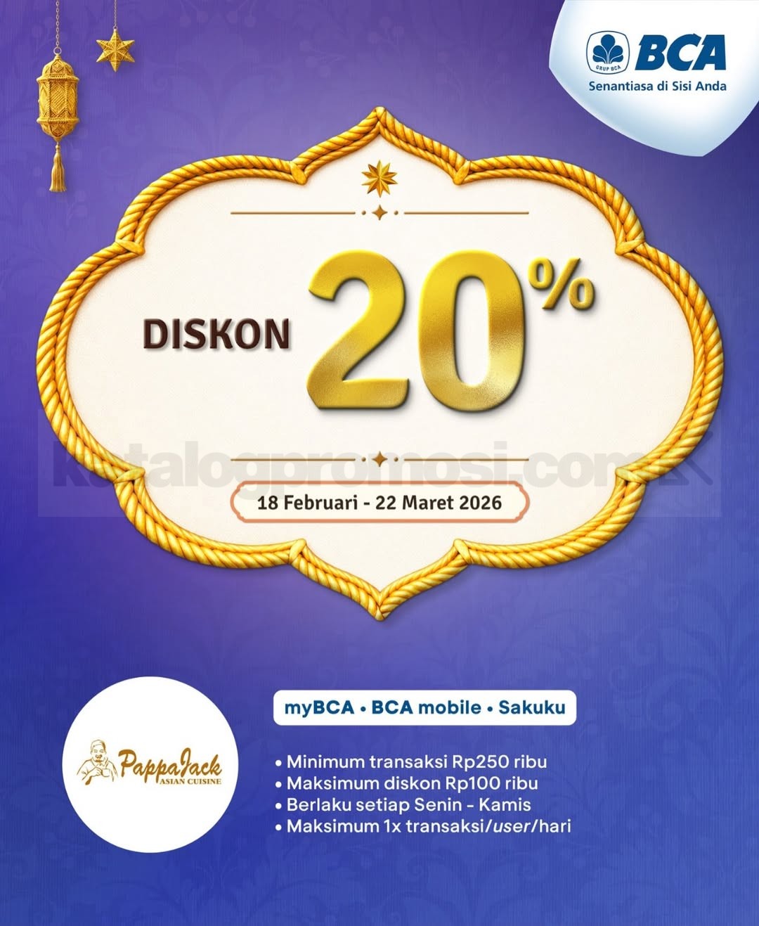 Promo PappaJack Ramadhan Diskon 20% Promo PappaJack Ramadhan Diskon 20% 1