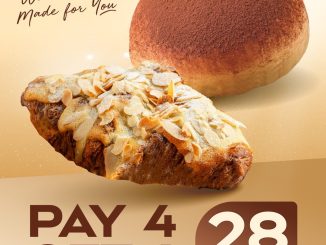 Promo Paris Baguette Pay4 Get6 bread & pastry berlaku 28 November 2025 di seluruh outlet kecuali PIM 3.