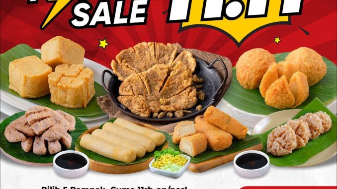 Promo Pempek Farina FLASH SALE 11.11 bebas pilih 5 pempek hanya Rp. 11.000/pcs