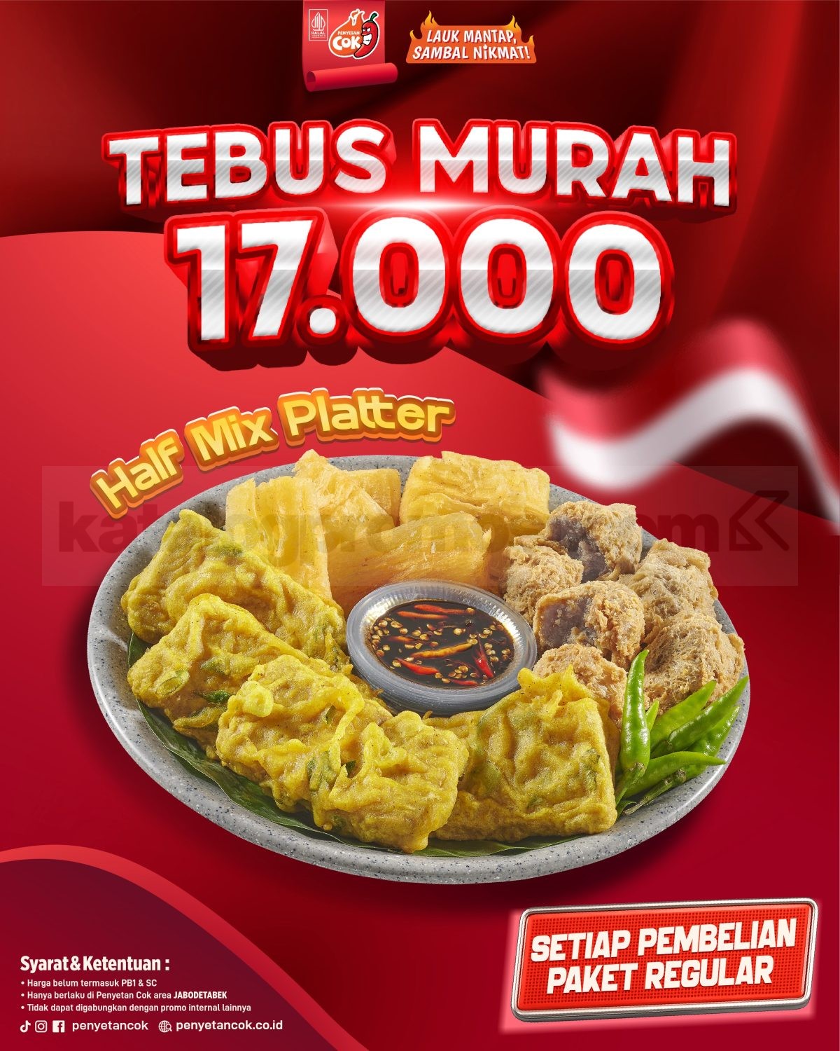 Promo Penyetan Cok Paket Pejuang Kemerdekaan Mulai Rp17 Ribuan Promo Penyetan Cok Paket Pejuang Kemerdekaan Mulai Rp17 Ribuan 2