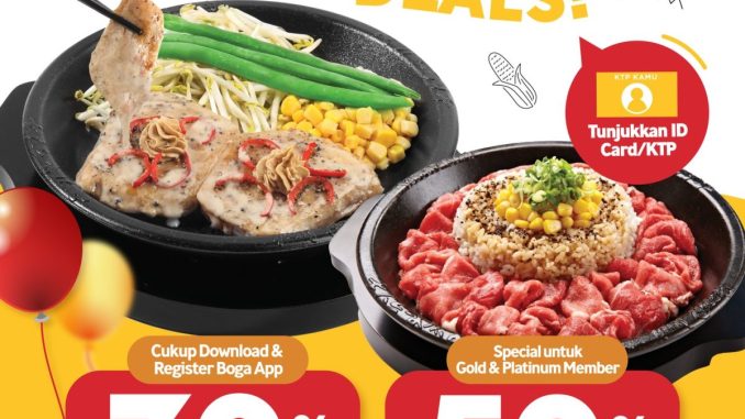 Promo Pepper Lunch December Birthday Deals diskon hingga 50% untuk semua menu di seluruh outlet