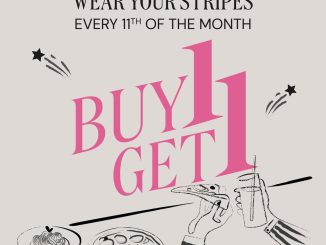 Promo Pizza Marzano Stripes Day 11.11 Buy 1 Get 1 Free Classic Pizza/Pasta dengan motif STRIPES