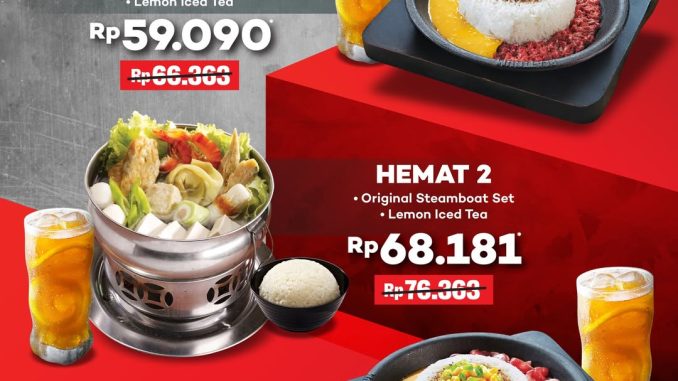 Promo Platinum Grill Sizzling Hemat mulai Rp. 59.090 paket lengkap