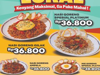 Promo Platinum Resto & Cafe Menu Cita Rasa Lokal mulai Rp. 30.000 dengan pilihan nasi goreng dan nasi jeruk ayam taichan