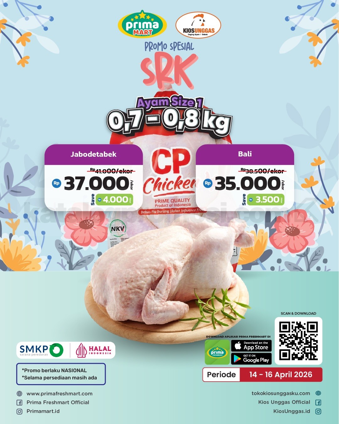 Promo Prima Mart SRK Ayam Size 2 mulai Rp. 34.500 Promo Prima Mart SRK Ayam Size 2 mulai Rp. 34.500 1